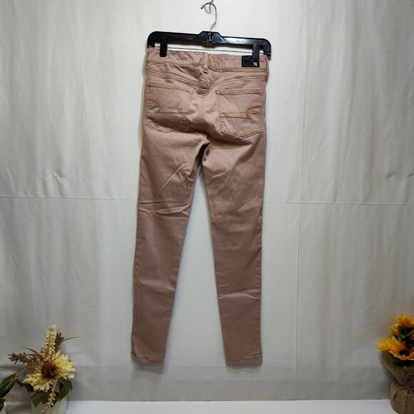 American Eagle Outfitters Super Stretch Hi-Rise Jeggings US Size 4 Cotton Blend - Picture 2 of 8